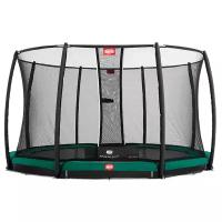 Каркасный батут Berg InGround Favorit + Safety Net Deluxe 380 380х380х200 см