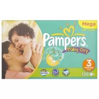 Pampers подгузники Baby Dry 3 (4-9 кг)