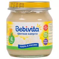 Пюре Bebivita цветная капуста (с 4 месяцев) 100 г, 1 шт