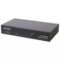 PLANET 8-Port 10/100Mbps Fast Ethernet Switch, Metal