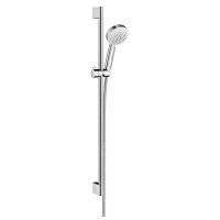 Душевой гарнитур hansgrohe Crometta 100 Vario 26657400, хром/белый хром 1600 мм