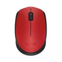 Беспроводная мышь Logitech M171, красный/черный