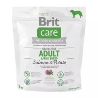 Сухой корм для собак Brit Care, беззерновой, лосось, с картофелем (для средних и крупных пород)