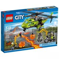 Конструктор LEGO City 60123 Транспортный вертолет исследователей вулканов, 330 дет