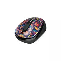 Беспроводная компактная мышь Microsoft Wireless Mobile Mouse 3500 Artist Edition Matt Lyon Red-Blue USB