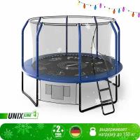 Каркасный батут Unix Line 10ft Supreme Game 305х305х241 см, blue