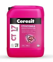 Грунтовка Ceresit CT17 PRO глуб. проникновения, морозостойкая, 10л