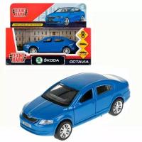 Машинка металлическая ТехноПарк Skoda Octavia 12см синяя OCTAVIA-BU