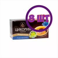 Цикорий Русский Натуральный молотый в ф/п 2 гр*25 пак. (комплект 8 шт.) 9000237