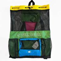 Сетчатый мешок - рюкзак для спорта и пляжного отдыха SwimRoom "Mesh Backpack 2.0", разноцветный